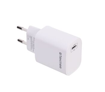 Chargeur mural - TEKMEE 20W TYPE-C WALL FAST CHARGER WHT 4