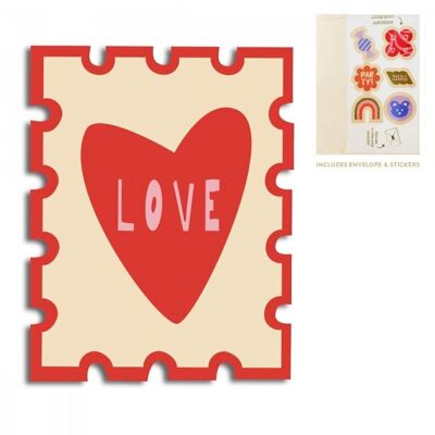Cut-Out Cards - Stamp - Love