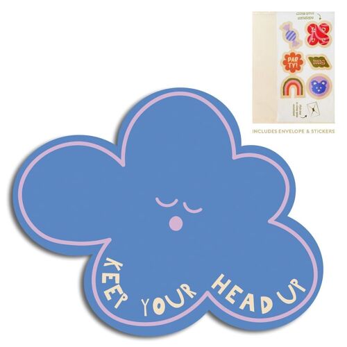 Cut-Out Cards - Cloud - Keep Your Head Up