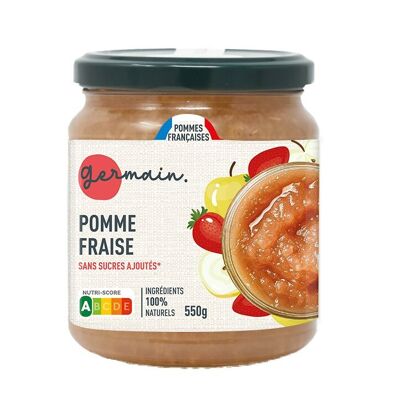 Purée de fruits - Pomme Fraise 550g