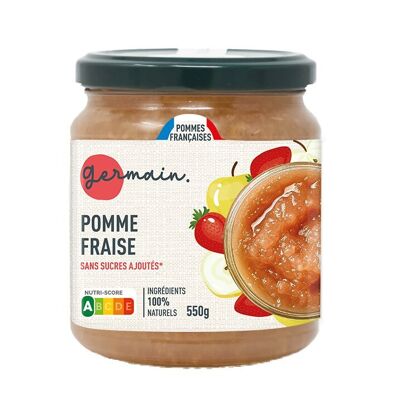 Purée de fruits - Pomme Fraise 550g