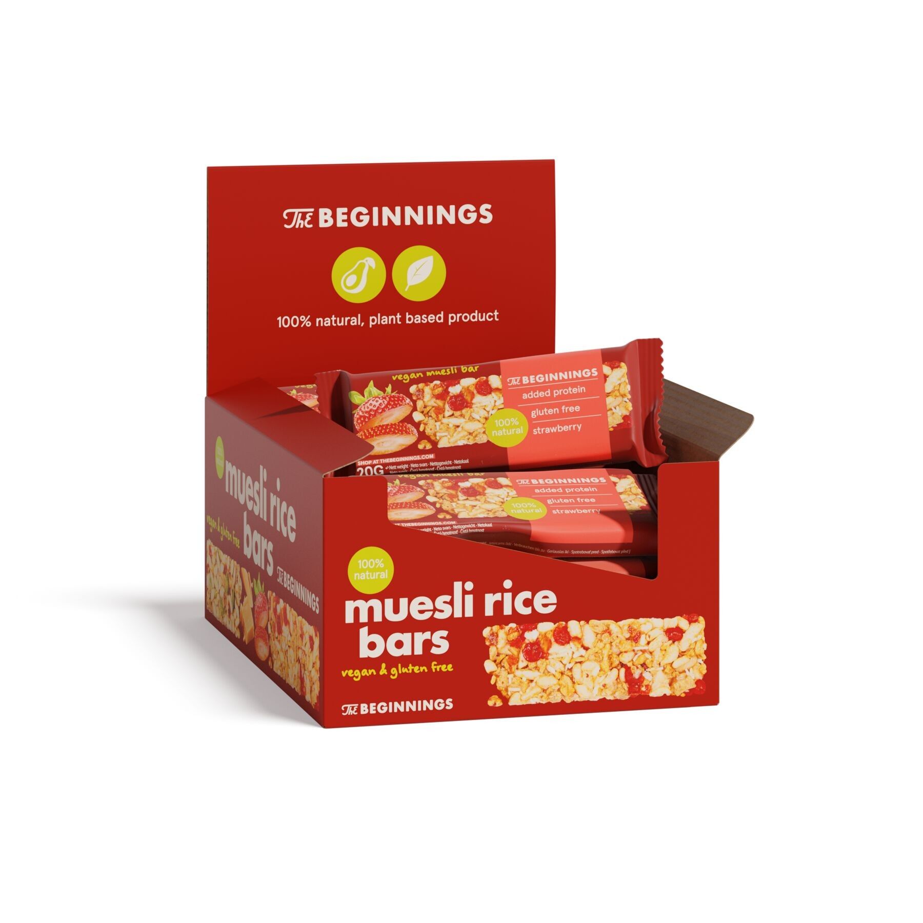 Muesli Rice Strawberry Bar