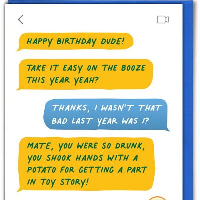 Funny Birthday Card - Toy Story