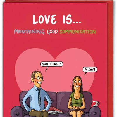Unhöfliche Valentinskarte – Kommunikation