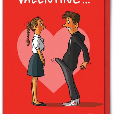 Rude Valentines Card - Knob Throb