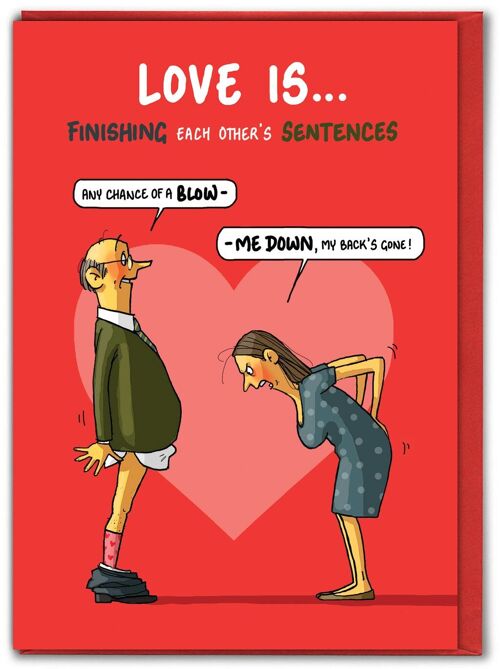 Rude Valentines Card - Sentences