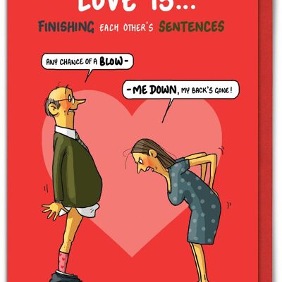 Rude Valentines Card - Sentences