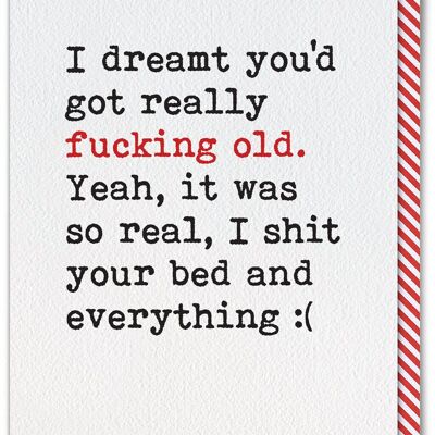 Funny Birthday Card - Dream About You