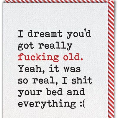 Funny Birthday Card - Dream About You