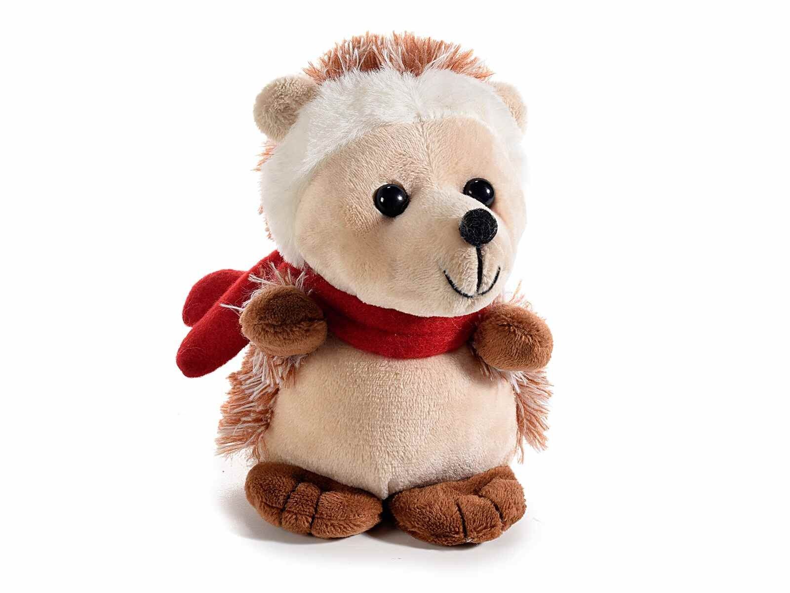 Achat Peluche hérisson avec écharpe rouge en gros