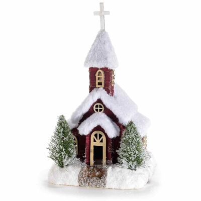 Snow-capped fiber churches