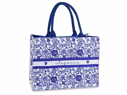 Tote bag "Blue&White" borse moda donna primavera estate con manici