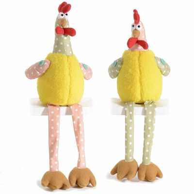 Plush long legged country chickens
