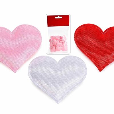 Padded hearts in a pack of 48 pieces
