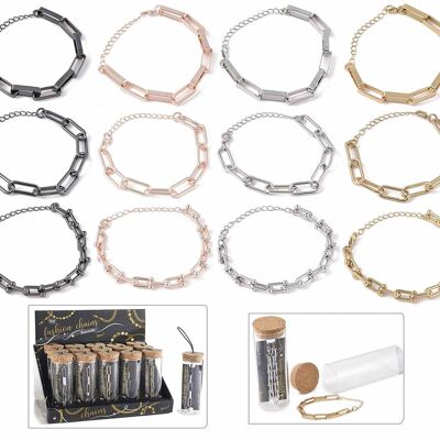 Bracciali a catena in provetta di vetro e display design 14zero3