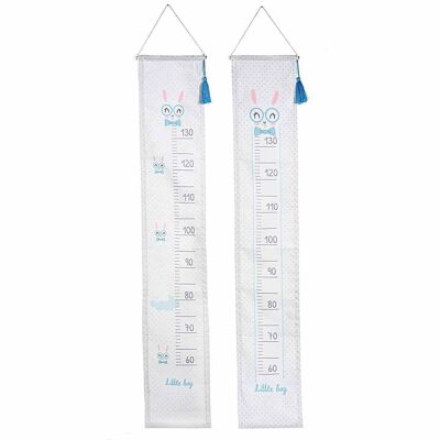 Baby Boy birth measurement tape in colored fabric