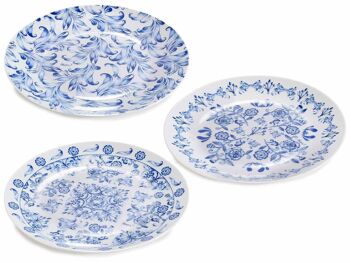 Assiettes en porcelaine décorées "Porcelaine Bleue"14zero3