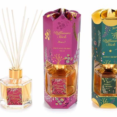 Désodorisants de 100 ml dans un coffret cadeau design de Noël Berry Gold 14zero3