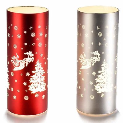 Decorated glass Christmas lamps with LED light