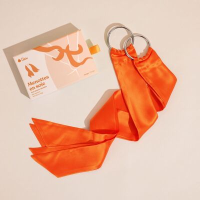 Silk handcuffs - Orange
