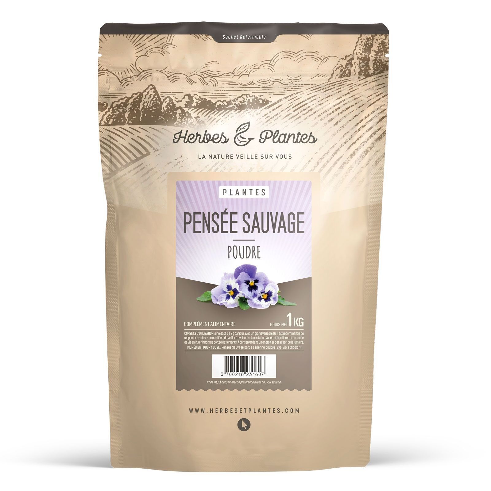 Viola del pensiero selvatica - Polvere - 1 kg