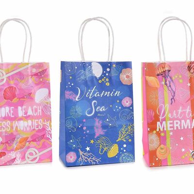 Small paper bags/envelopes, "At the bottom of the sea" design with maritime prints