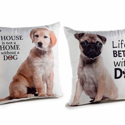 Coussins amovibles avec imprimé chien