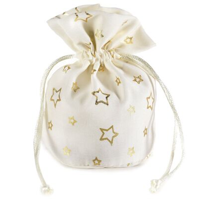 Sacs en tissu imprimé étoiles dorées