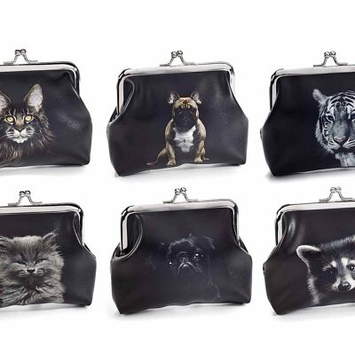 Coin purses with animal prints and snap closure 14zero3