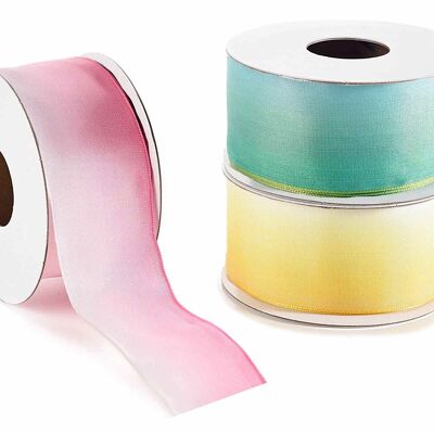 Shaded fabric ribbons with moldable edges