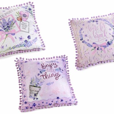 Padded cushions design 14zero3 lavender with removable covers