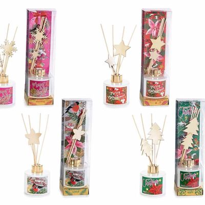 100 ml Christmas air fresheners with decorative wooden sticks in gift box 14zero3