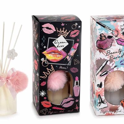 Désodorisants 120 ml design 14zero3 Make Up avec bâtons et pompon décoratif dans une boîte cadeau unique