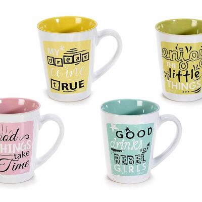 Tazze mug in ceramica colorata con scritte design Parole_Parole_Parole 14zero3