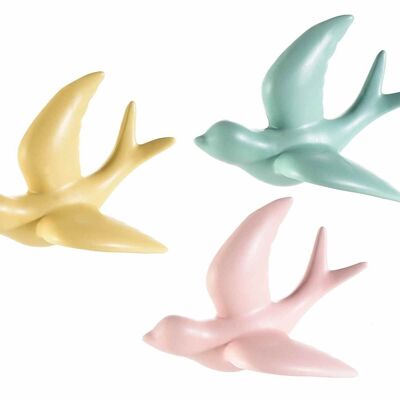 Colored porcelain swallow-shaped spring showcase decoration to hang or place