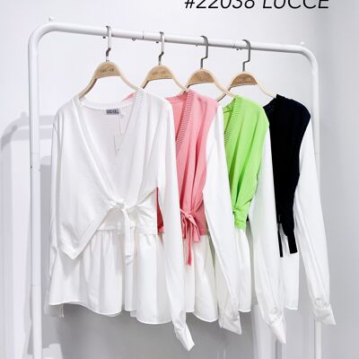 Top con camicia a cuore - 22038