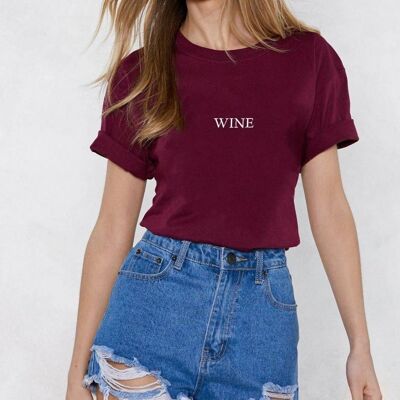 T-Shirt "Wine"__S / Borgogna