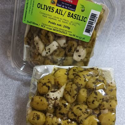 Olive Aglio Basilico 250gr