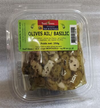 Olives Ail Basilic 250gr 3