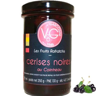 cerises noires au cointreau