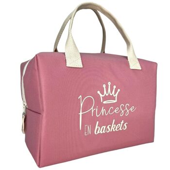 Sac isotherme Ice cube, "Princesse en baskets", brooklyn rose poudre 3