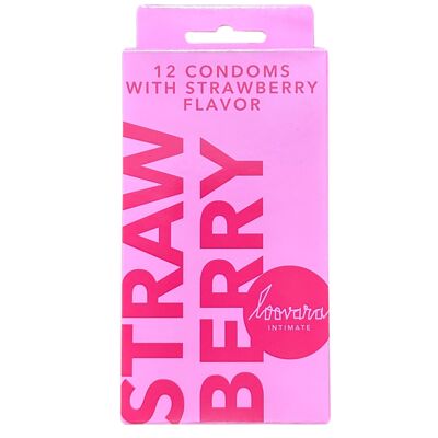 CONDOM STRAWBERRY 53MM