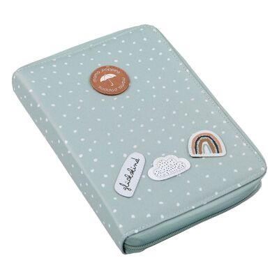 Maternity passport cover | U-booklet and vaccination certificate bag/organizer I pastel green