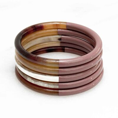 Colorful real horn bracelet - Color 4040C