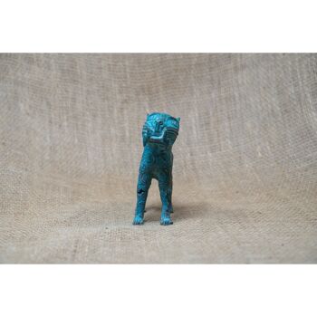 Sculpture Léopard du Bénin - Bronze 56.17 2