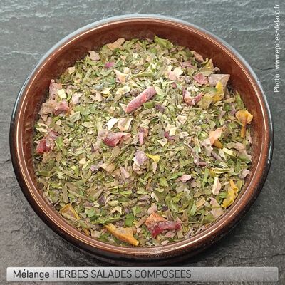Hierbas mixtas para ensalada - mezcla de especias, hierbas y aromáticas - recambio ecológico