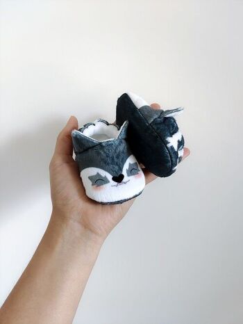 Chaussons Bébé - Loup 1