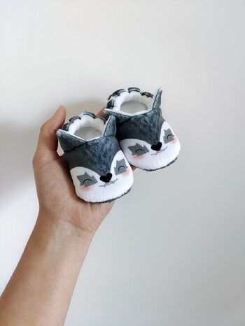 Chaussons Bébé - Loup 2