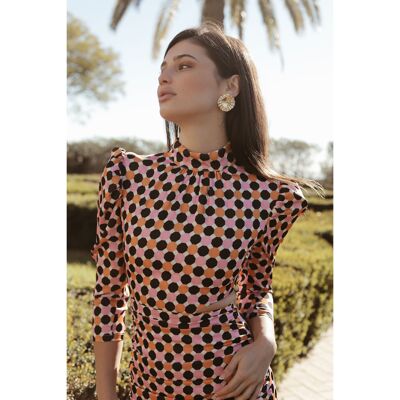 Robe Creta géométrique pour femmes