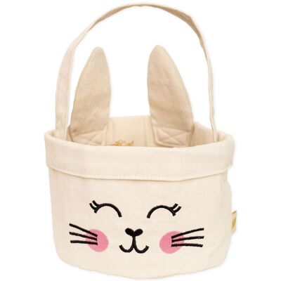 Easter Basket Bunny Canvas Pink Set 01